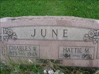 June, Charles W. and Hattie M